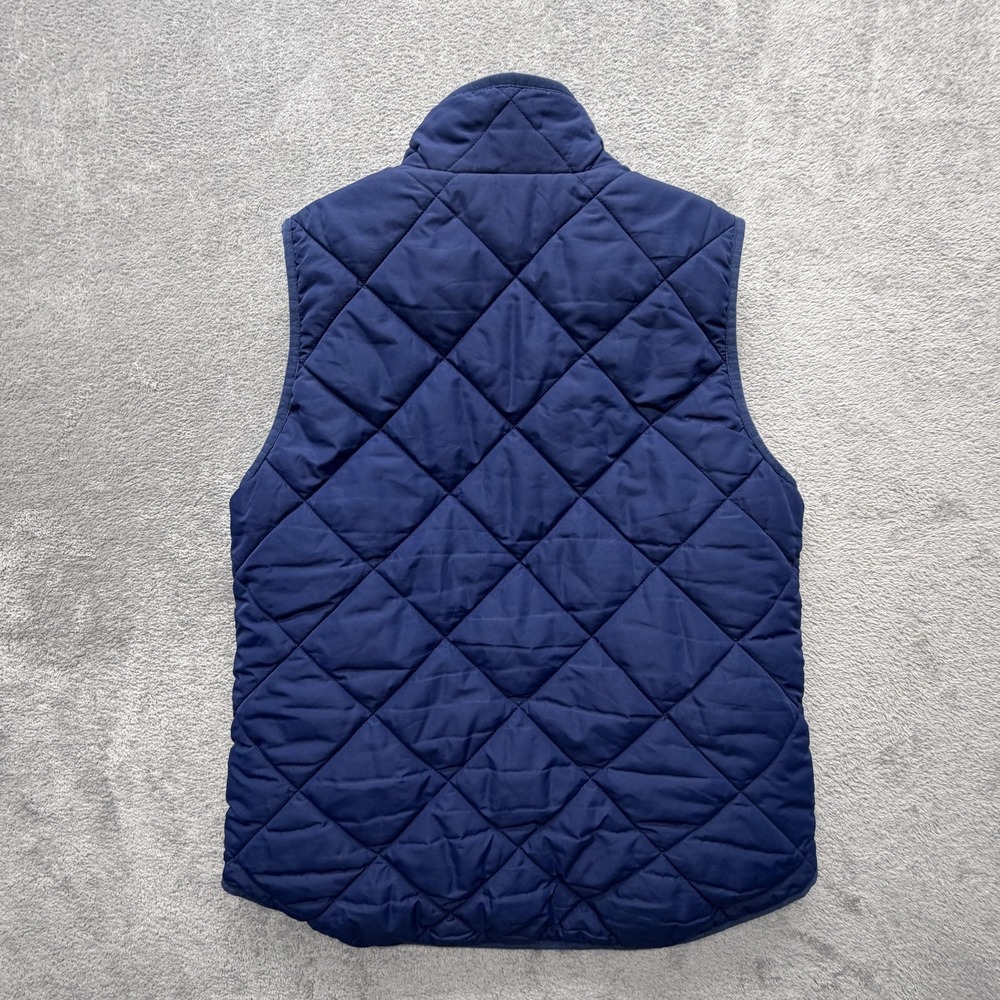 J.Crew Vest Womens Small Blue Quilted‎ Puffer Full Zip Pockets Fall Winter - Picture 11 of 15